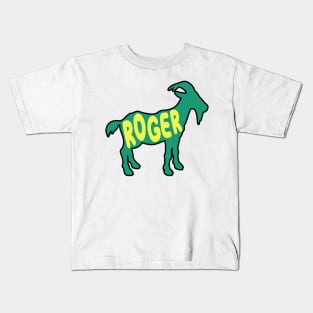 Roger Federer GOAT Kids T-Shirt